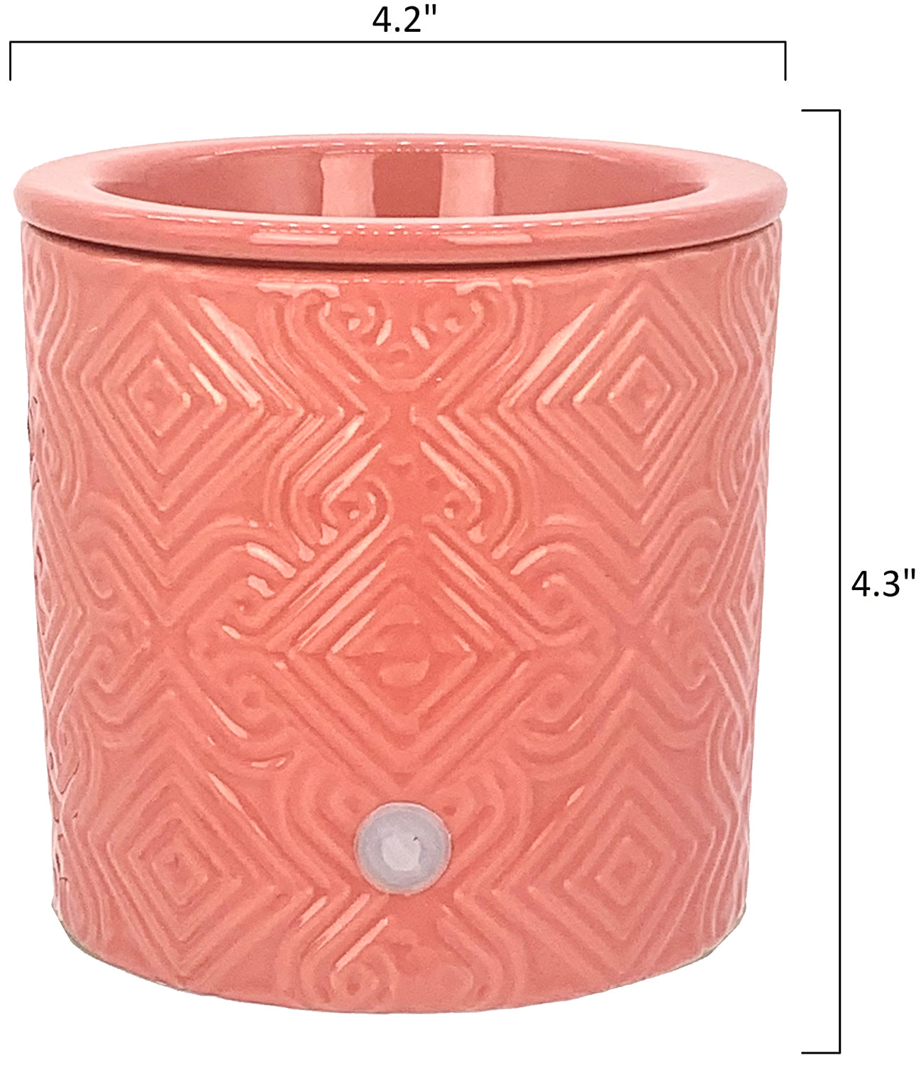 Red Circles Ceramic Candle Warmer Electric with Safety Timer | Automatic  Plug in Fragrance Warmer for Scented Wax Melts, Cubes, Tarts | Air  Freshener